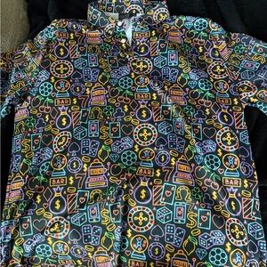 Chubbies Neon Casino Pattern Men's Shirt